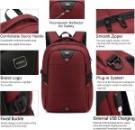 Laptop Backpack 17 Inch Water Resistant Backpacks Durable College Travel Daypack Anti Theft with USB Charging Port Best Gift for Men Women Boys Girls Students(17 Inch, Black) - Image 3